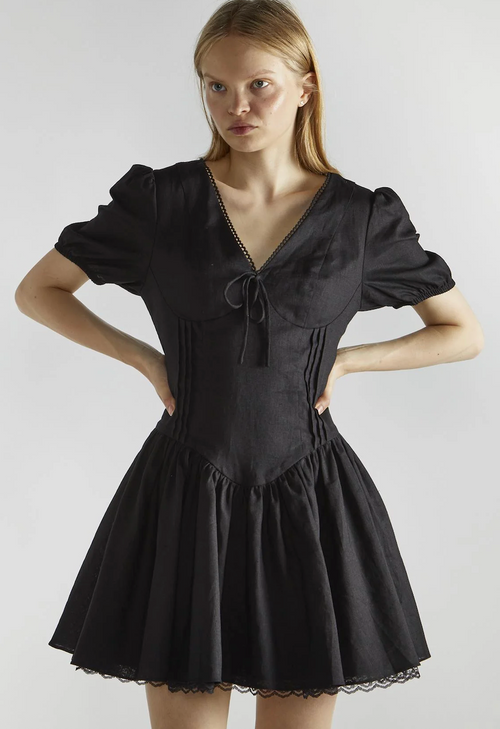 Black Corset Mini Dress