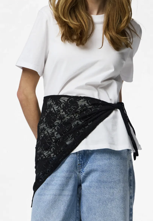 Black Lace Scarf