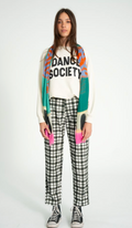 Black Check Trousers