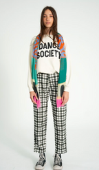 Black Check Trousers