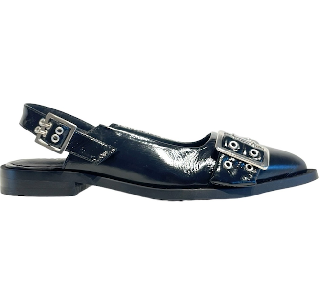 Black Patent Ballerinas