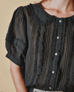 Vintage Black Blouse