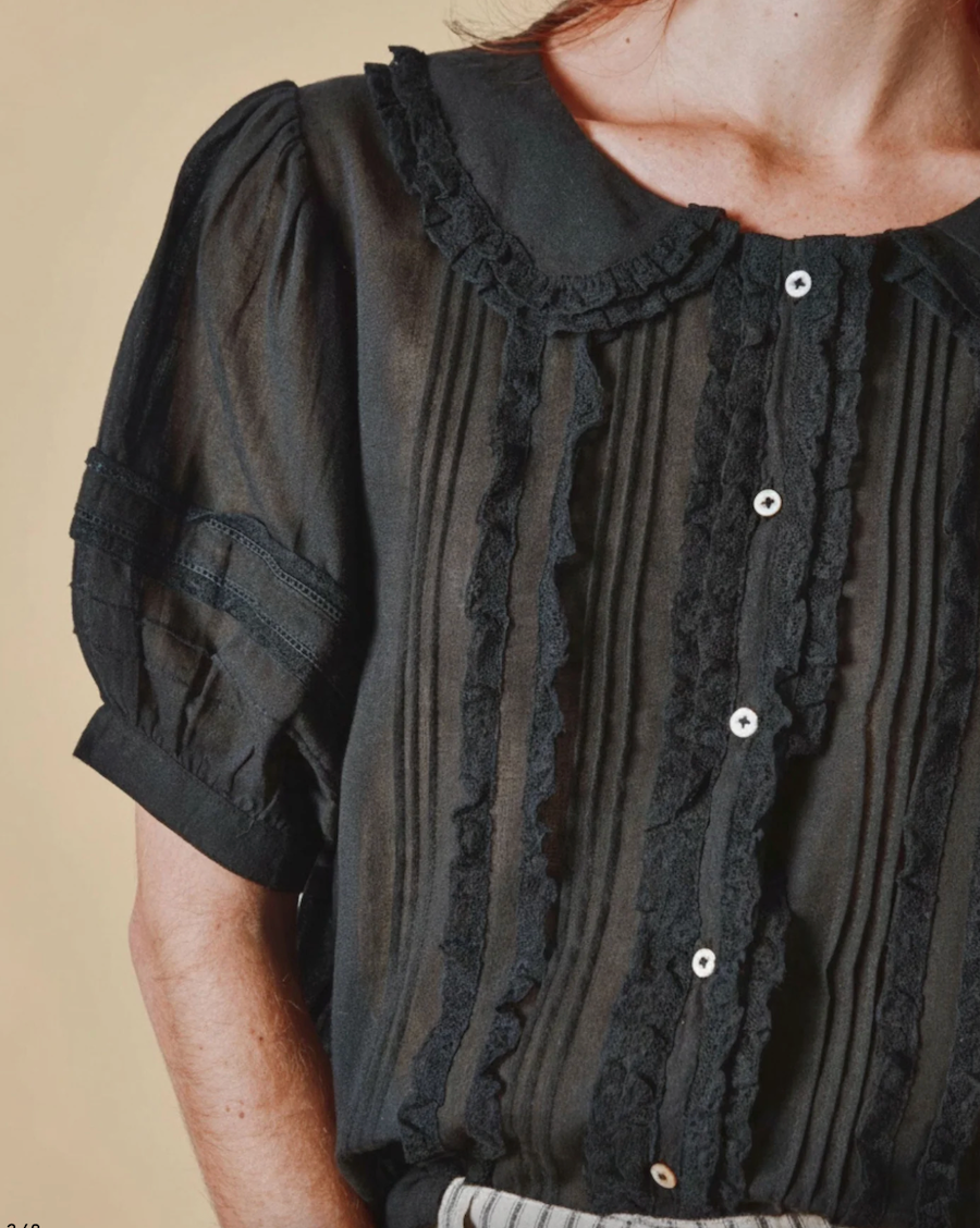 Vintage Black Blouse