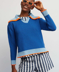 Blue Match Sweater
