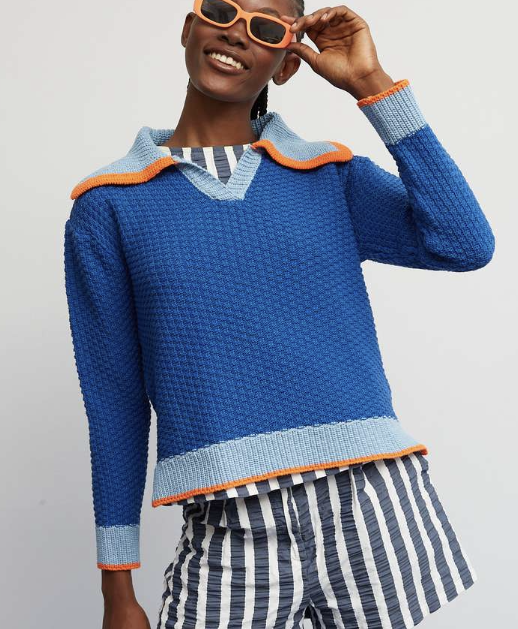 Blue Match Sweater