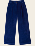 Royal Blue Velvet Trousers