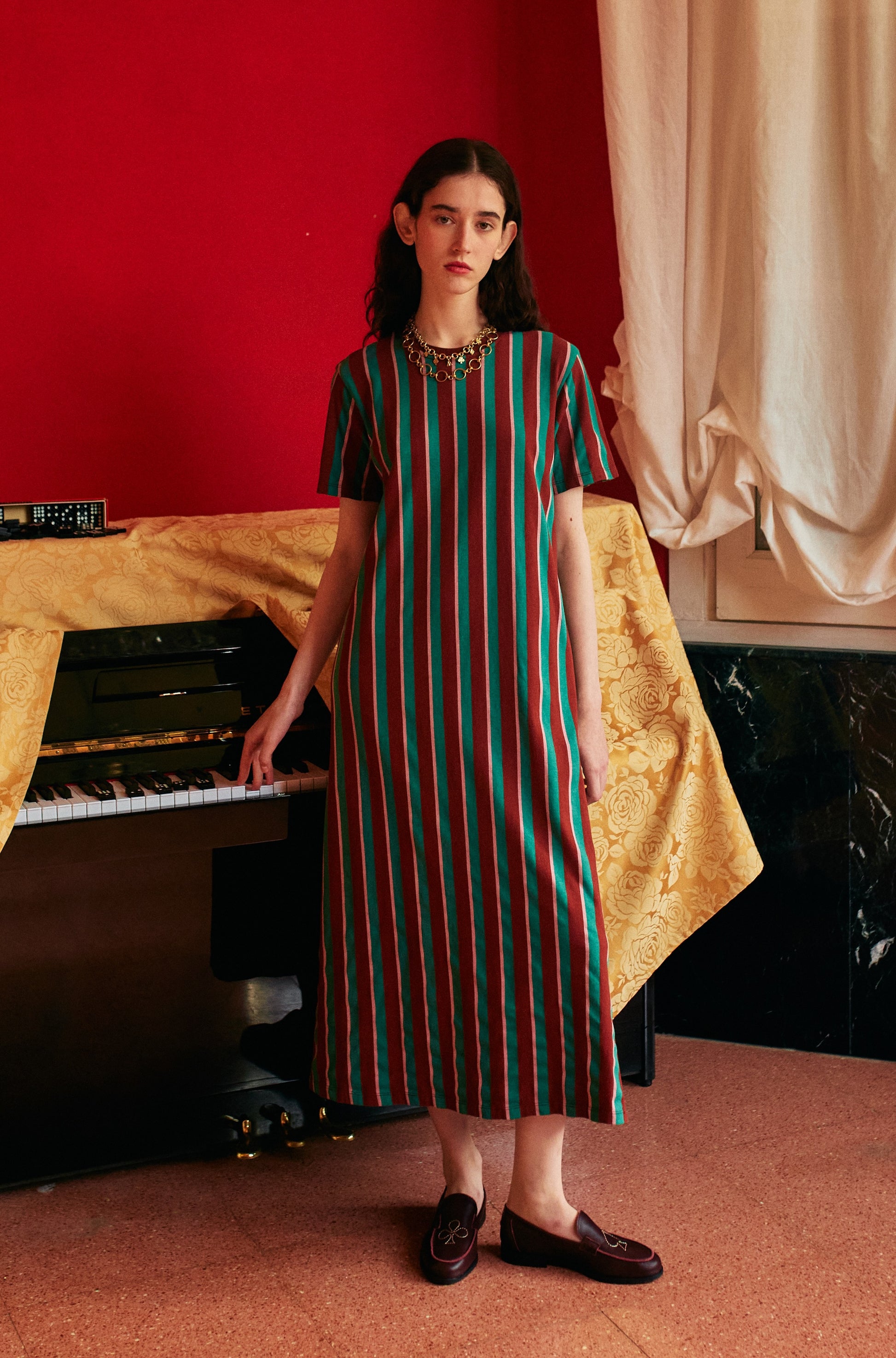 Stripe Maxi Dress