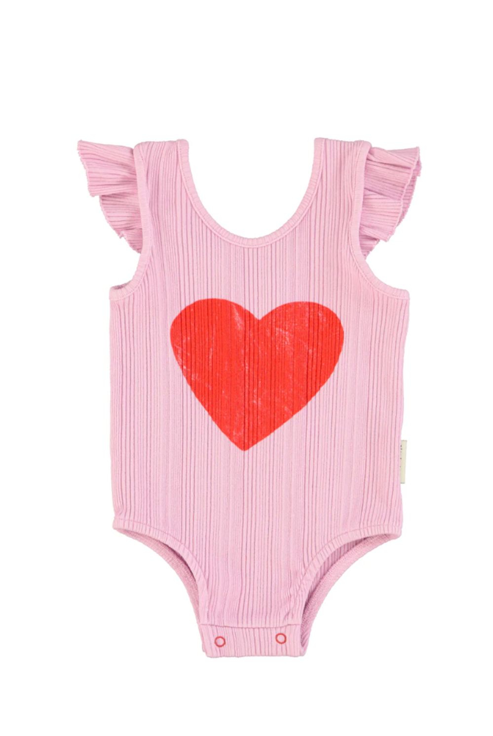Lilac  Sleeveless Bodysuit Red Print