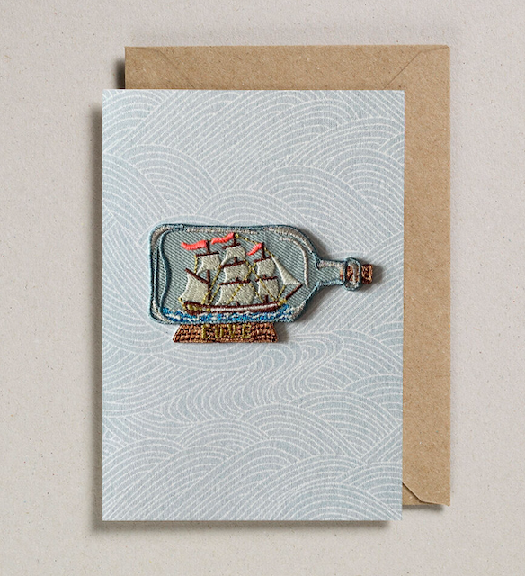 Ship in a Bottle Card