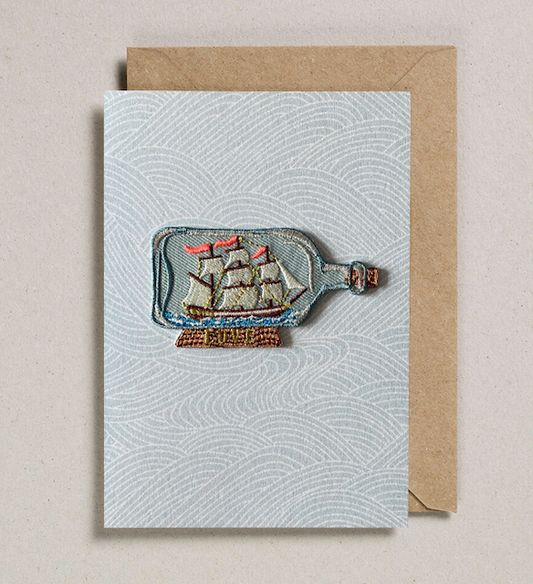 Ship in a Bottle Card