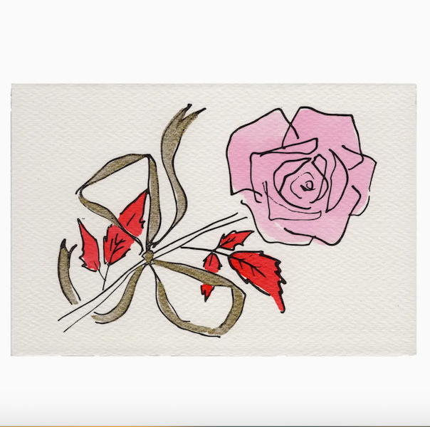 Bow Rose Card