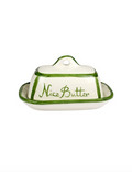 "Nice Butt" Green Butter Dish