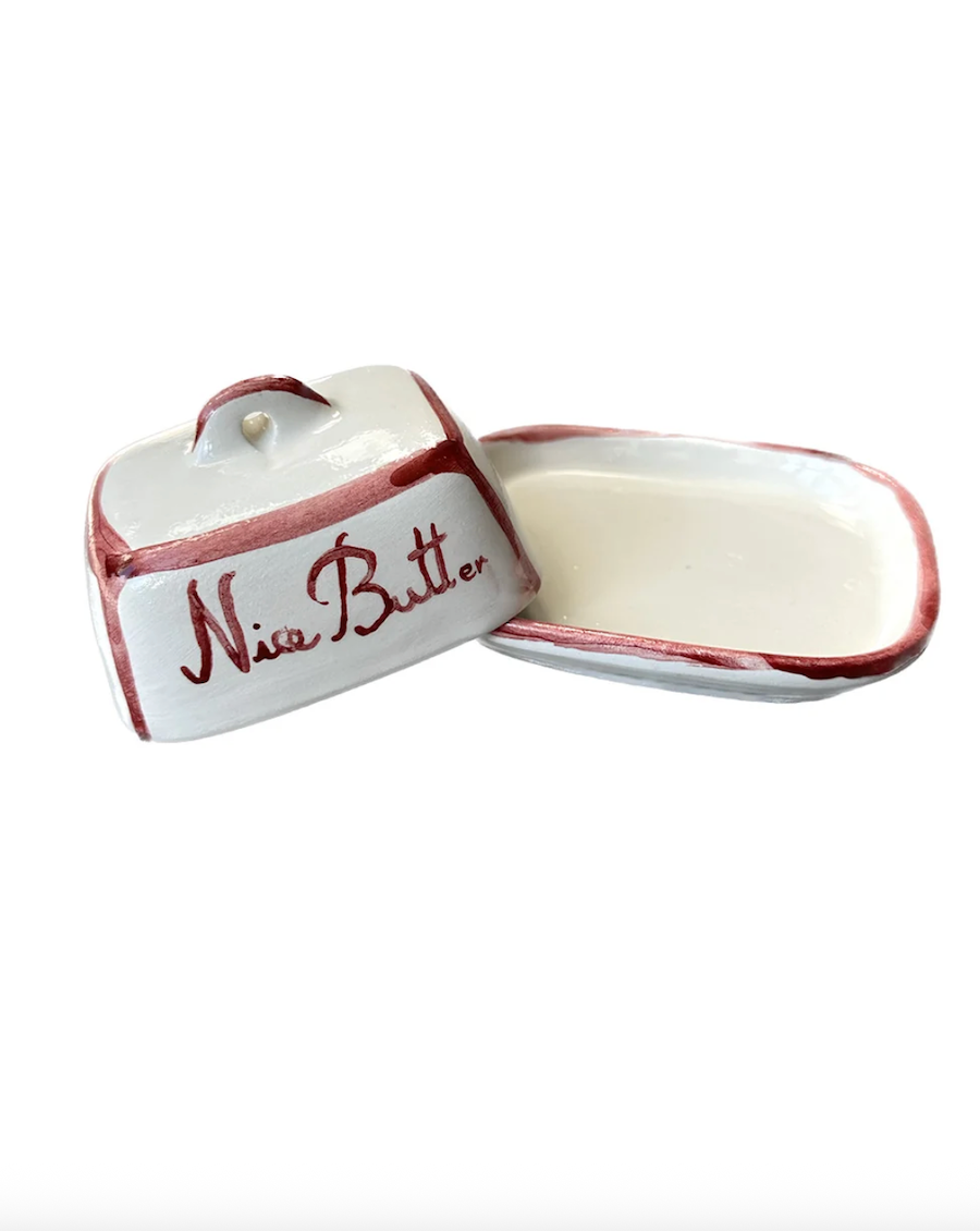 "Nice Butt" Red Butter Dish