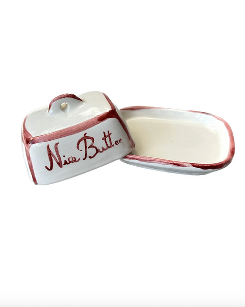 "Nice Butt" Red Butter Dish