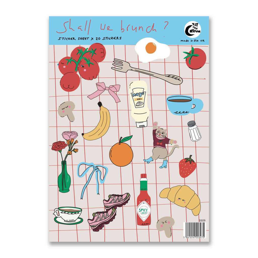A6 Sticker Sheet Shall we brunch?
