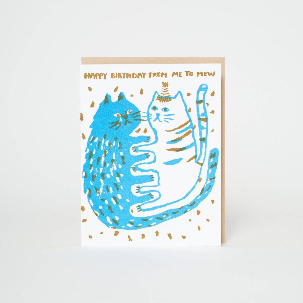Birthday Me to Mew Cats Card