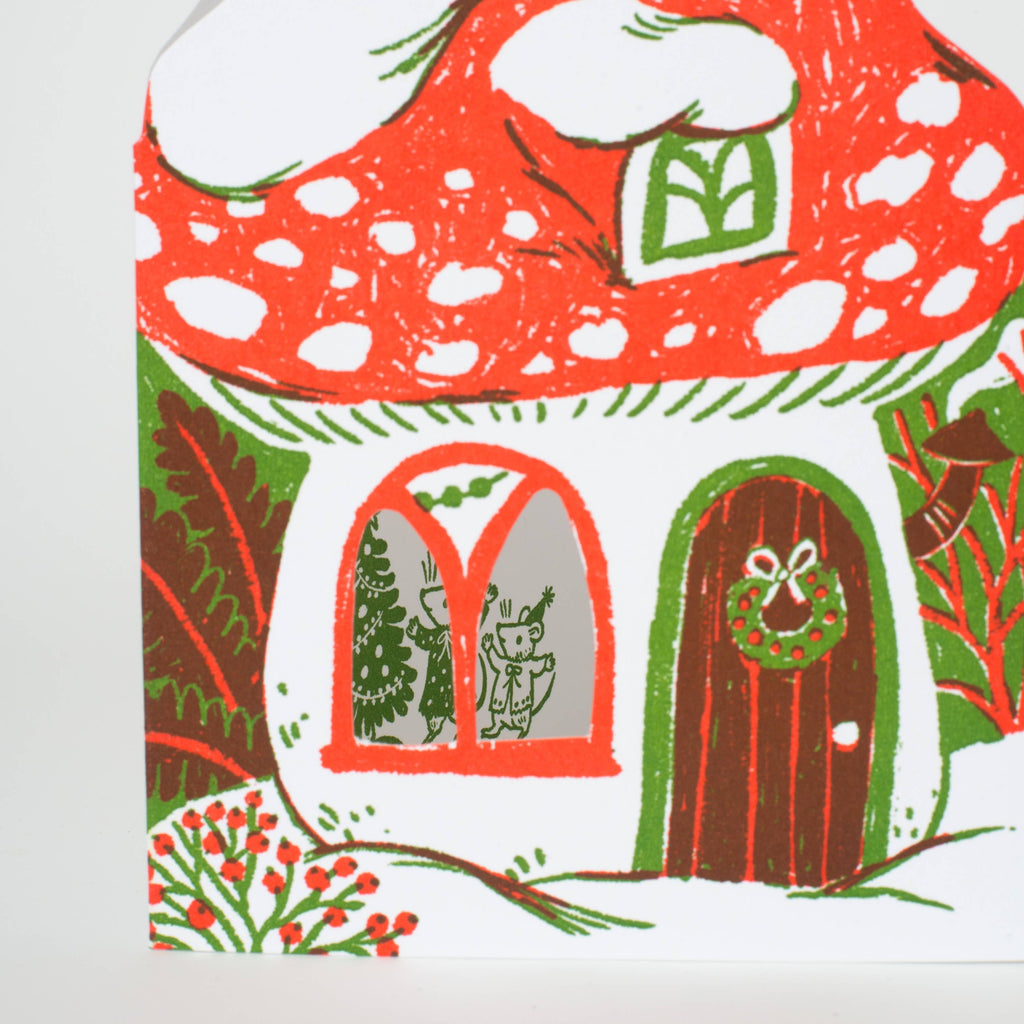 Merry Mushroom Holiday Card