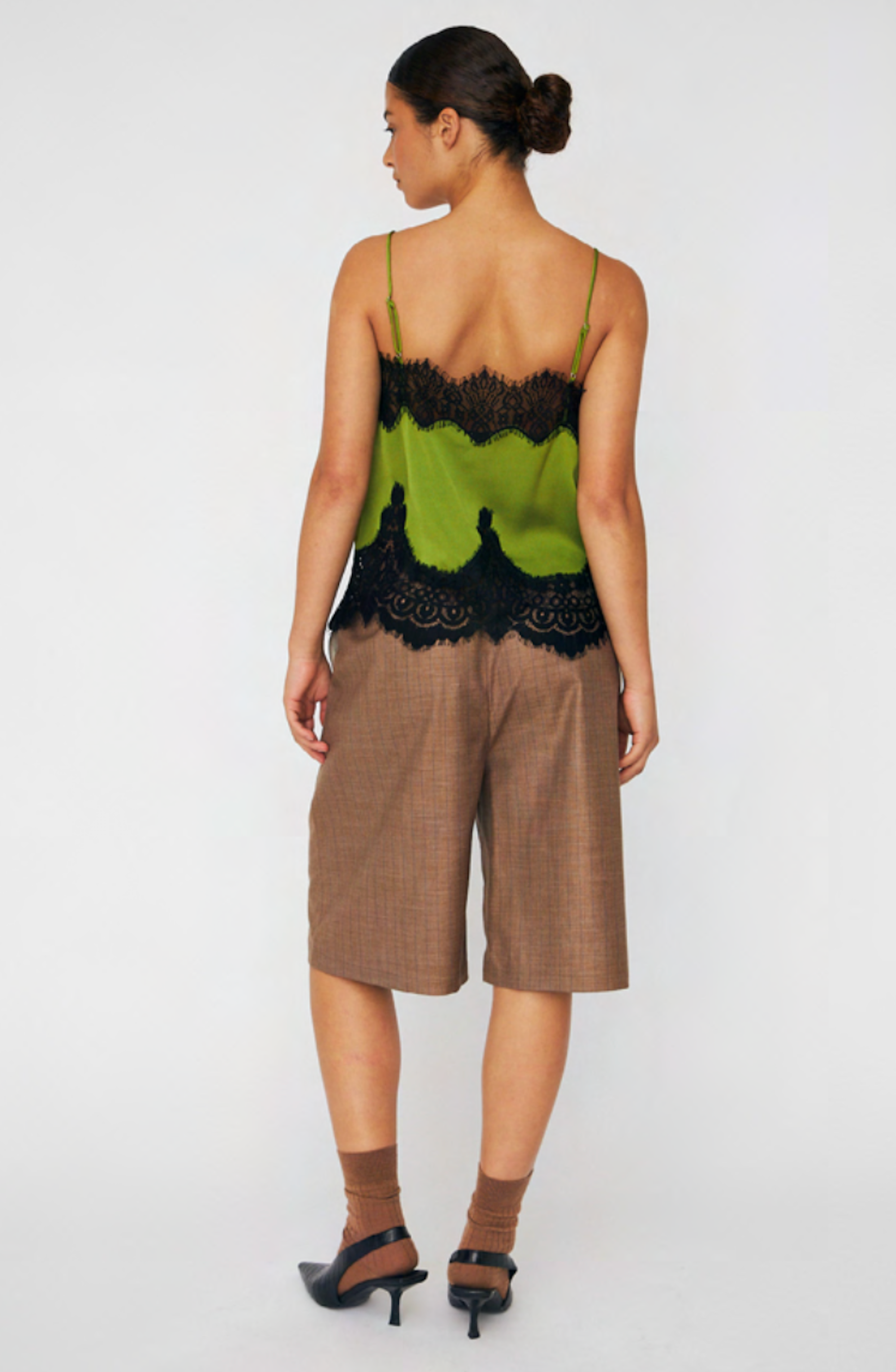 Green Lace Cami