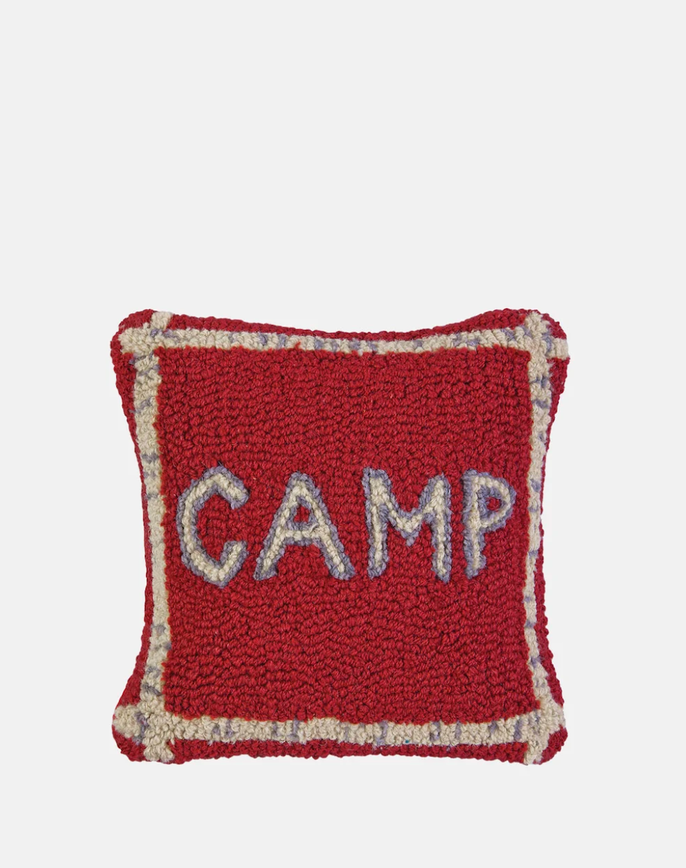 Camp Hand Hooked Wool Pillow
