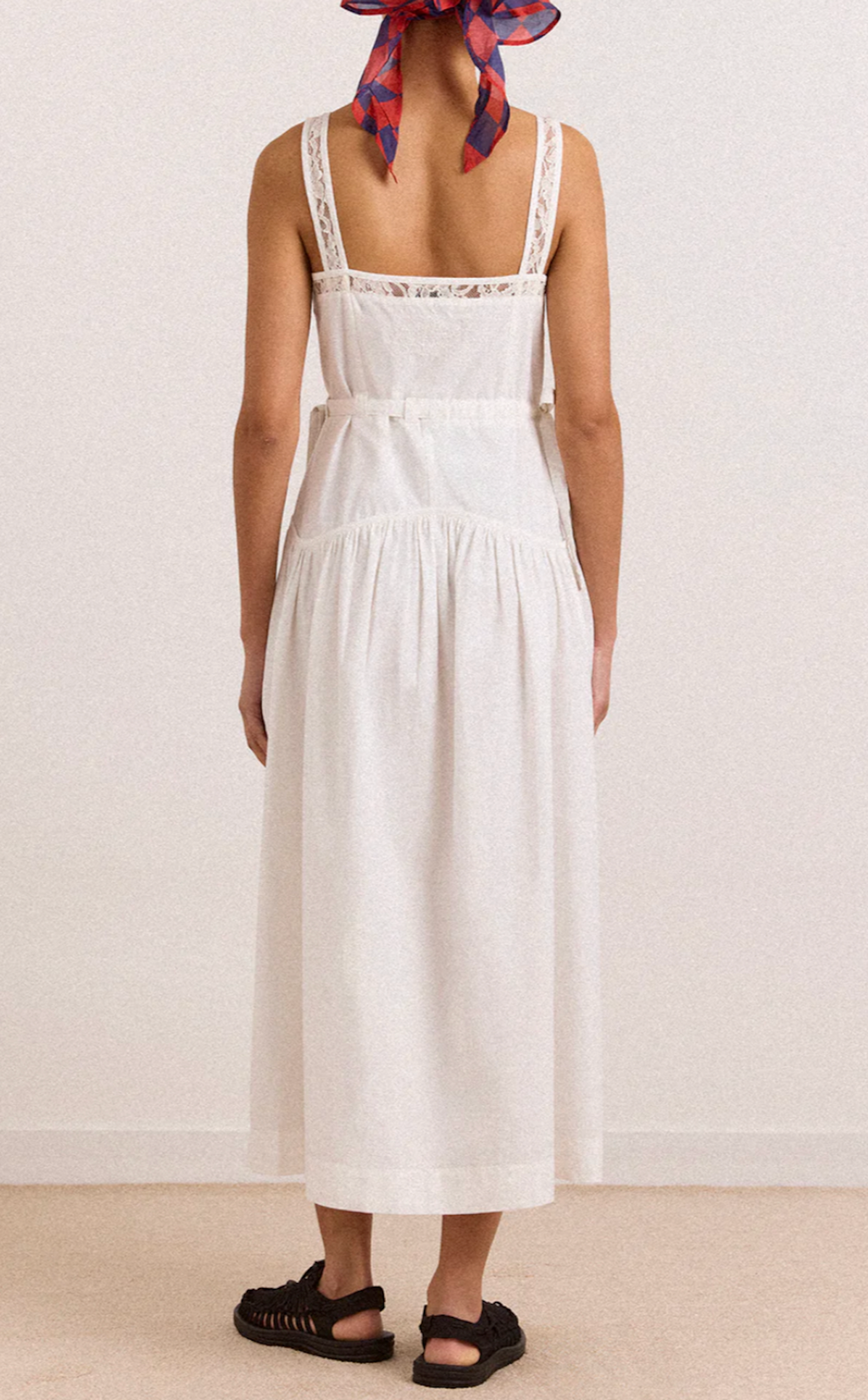 Campbell Midi White Dress