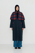 Cape Check Trenchcoat