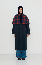 Cape Check Trenchcoat