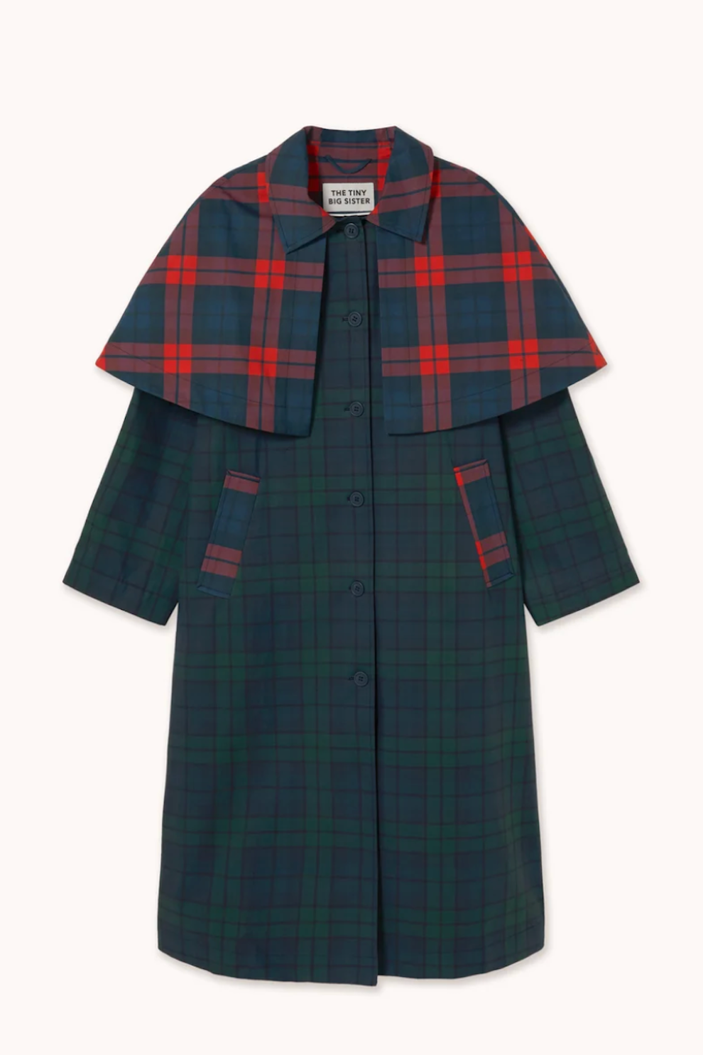 Cape Check Trenchcoat
