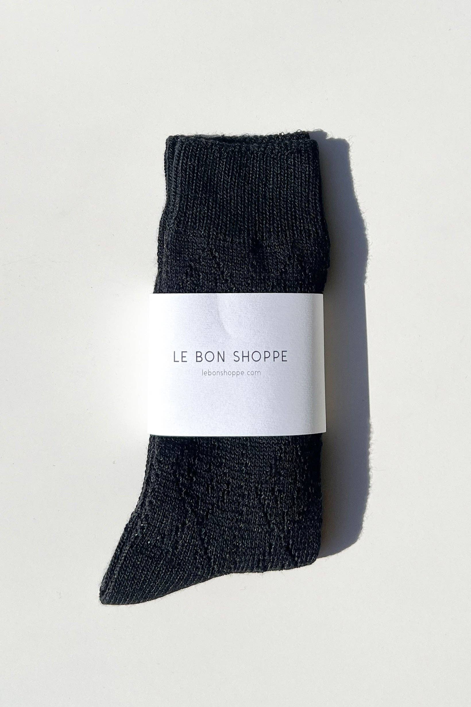 Pointelle Socks Black