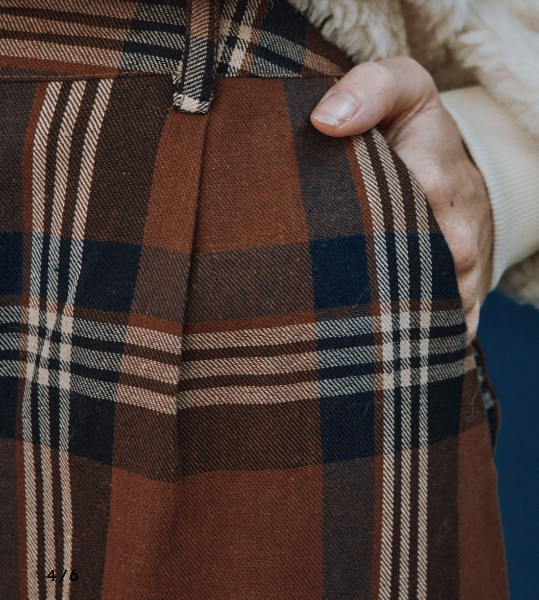 Brown Check Trousers