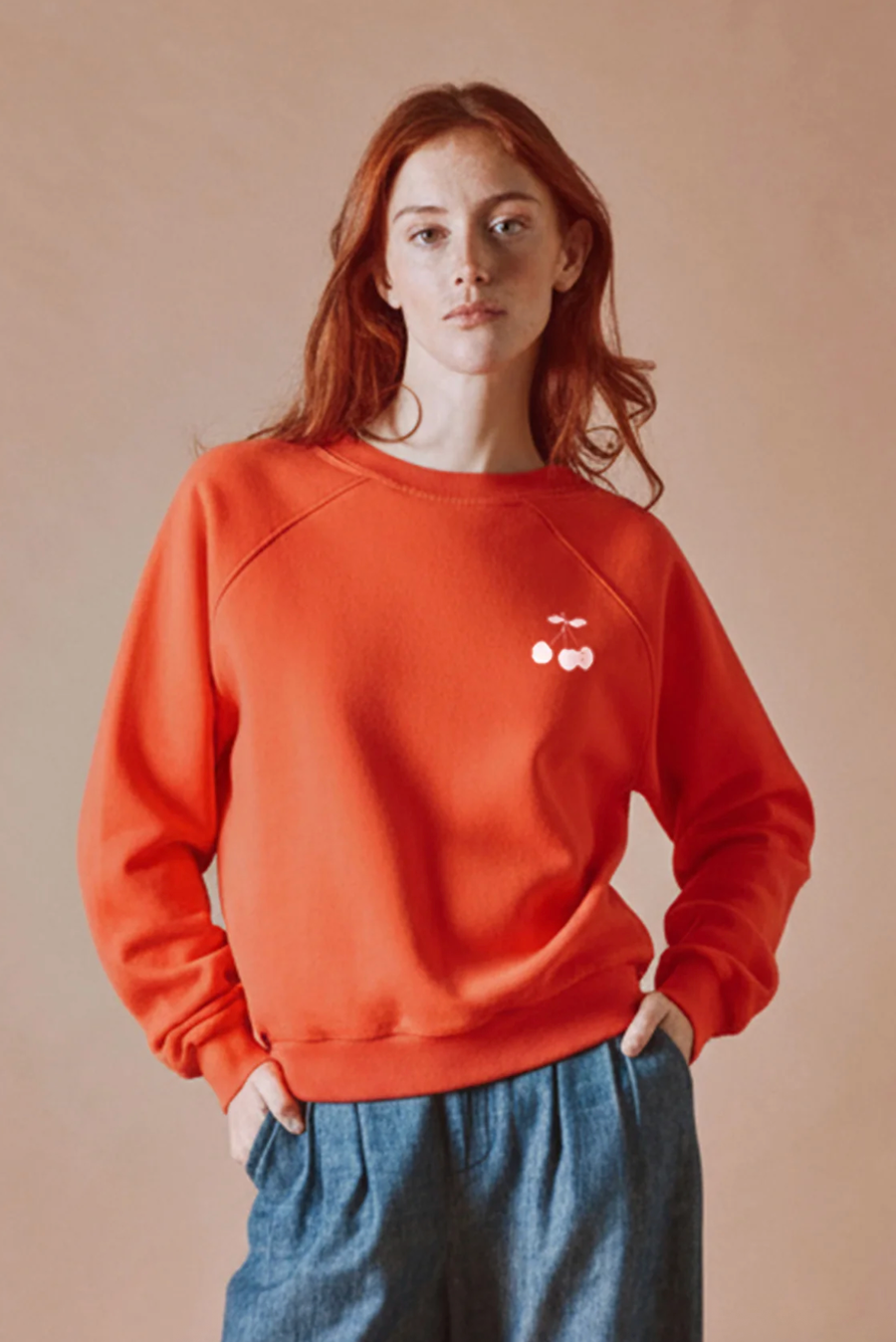 Cherry Red Sweatshirt