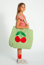 Green Cherry Tote Bag