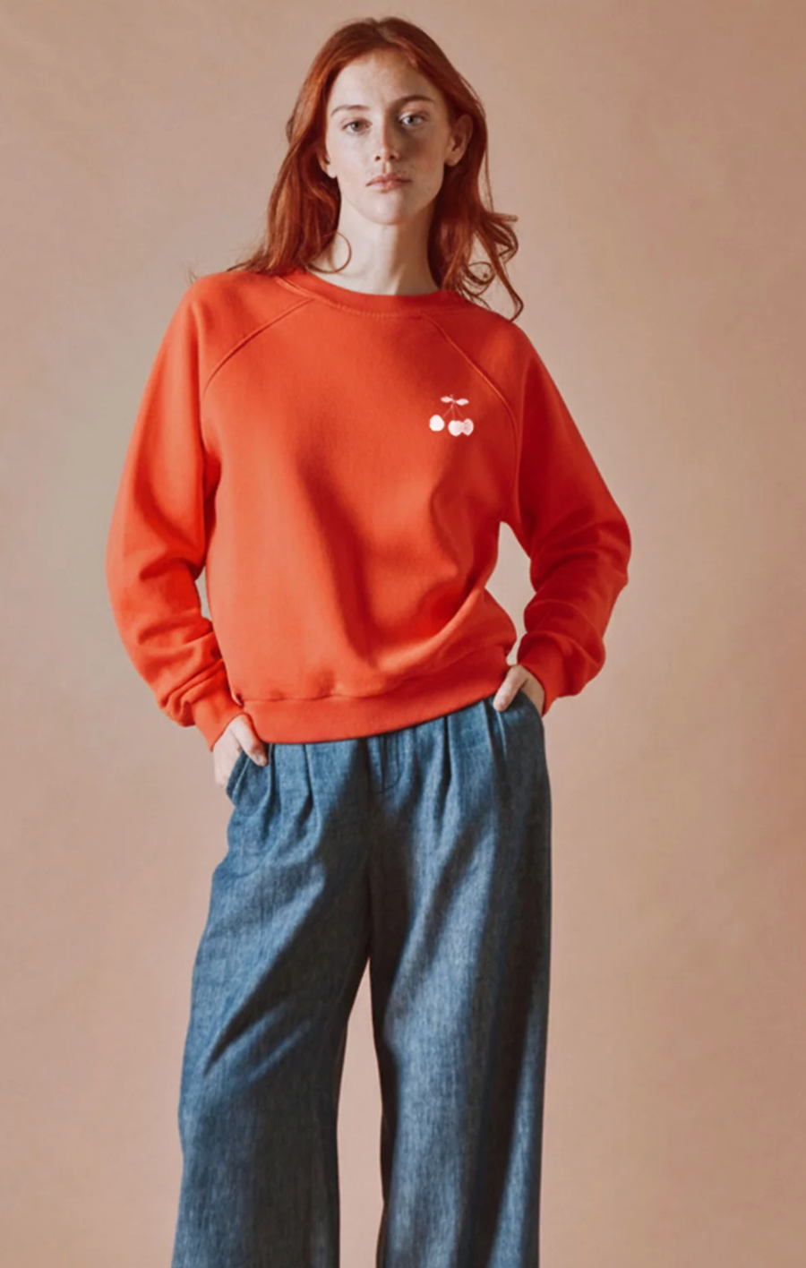 Cherry Red Sweatshirt