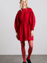 Load image into Gallery viewer, Clancy Red Embroidered Mini Dress
