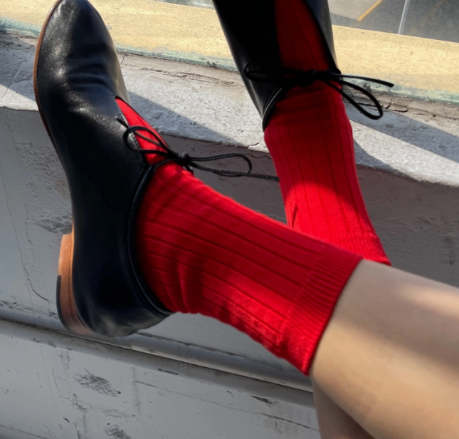 Classic Red Her Socks