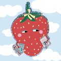 Strawberry Glitter Sticker