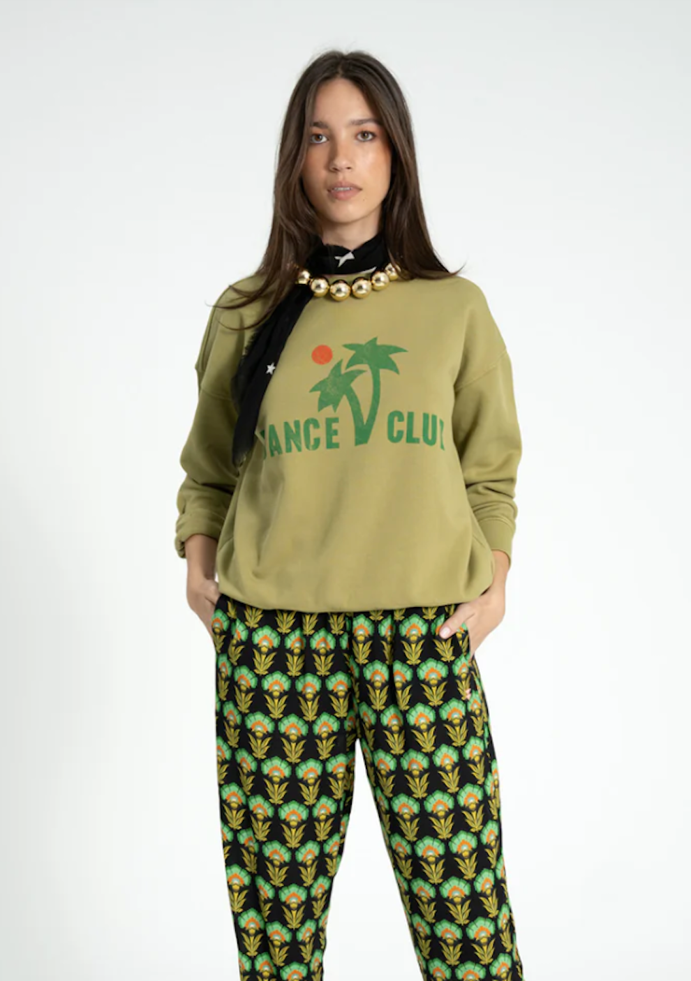 Olive Dance Club Sweatshirt
