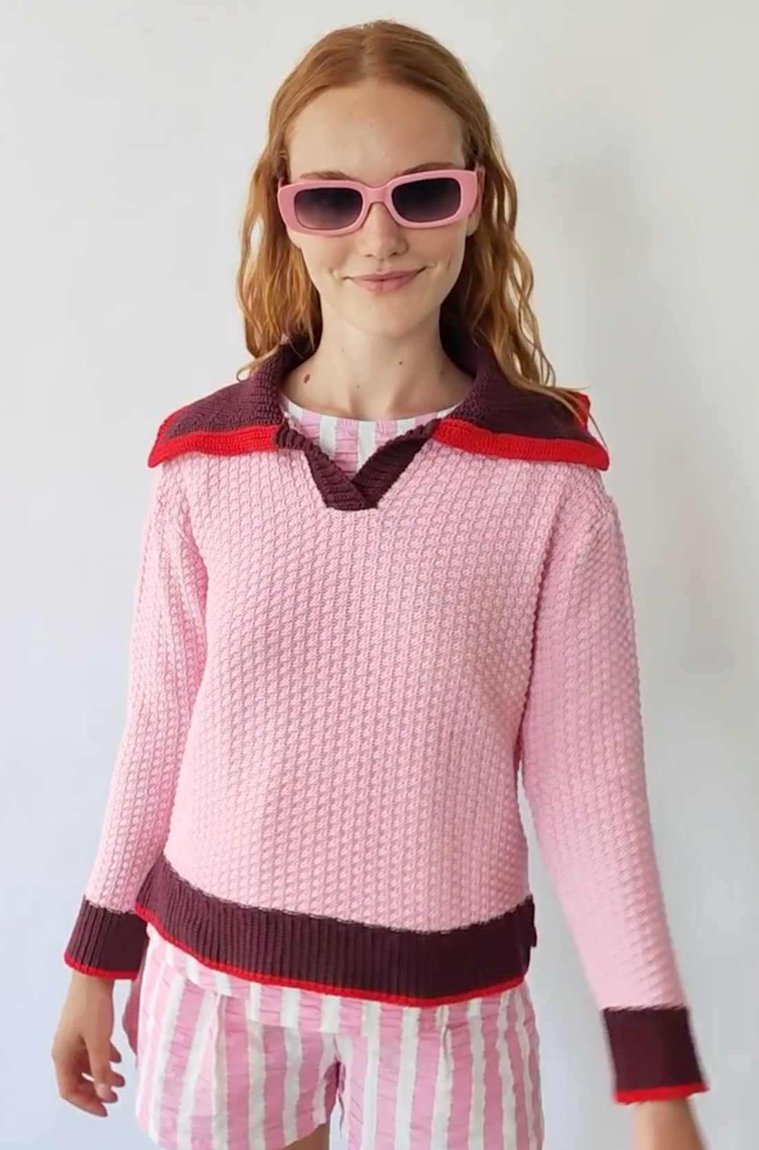 Pink Match Sweater