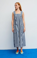 Blue Seersucker Dress