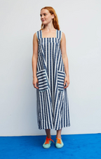 Blue Seersucker Dress