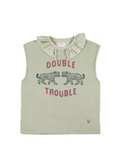 Ruffle Collar t Shirt Double Trouble