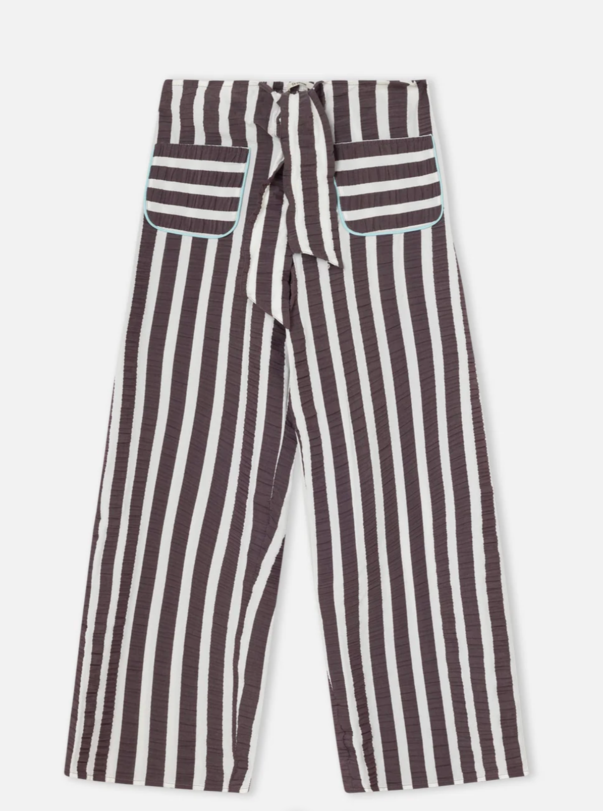 Eggplant Seersucker Trousers
