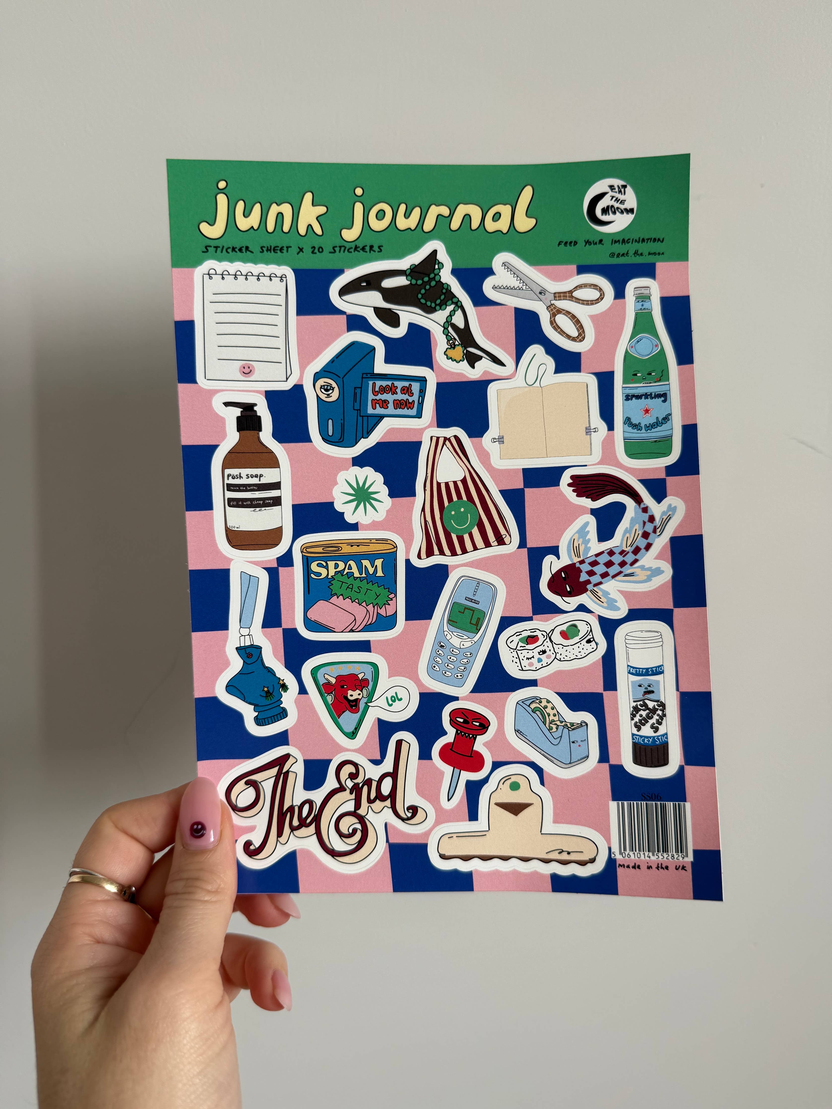 Junk Journal A5 Sticker Sheet