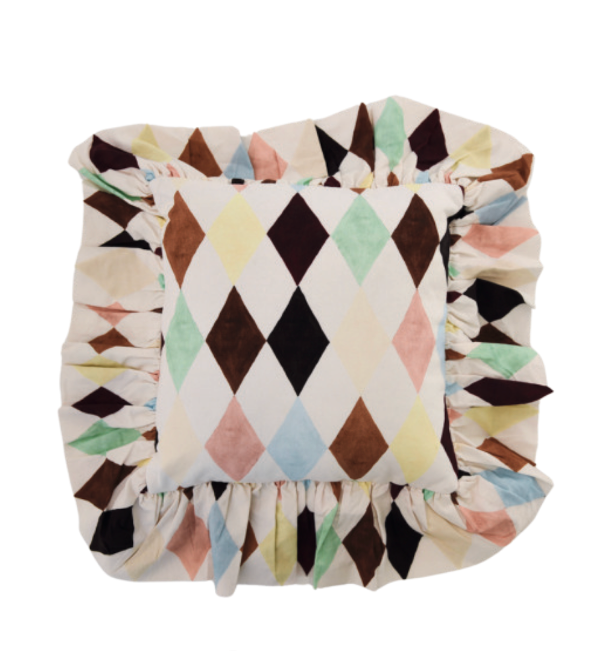 Damson Madder Harlequin Cushion Cover