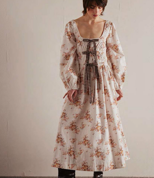 Dakota Shirred Midi  Dress