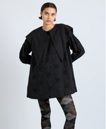 Load image into Gallery viewer, Black Broderie Mini Dress
