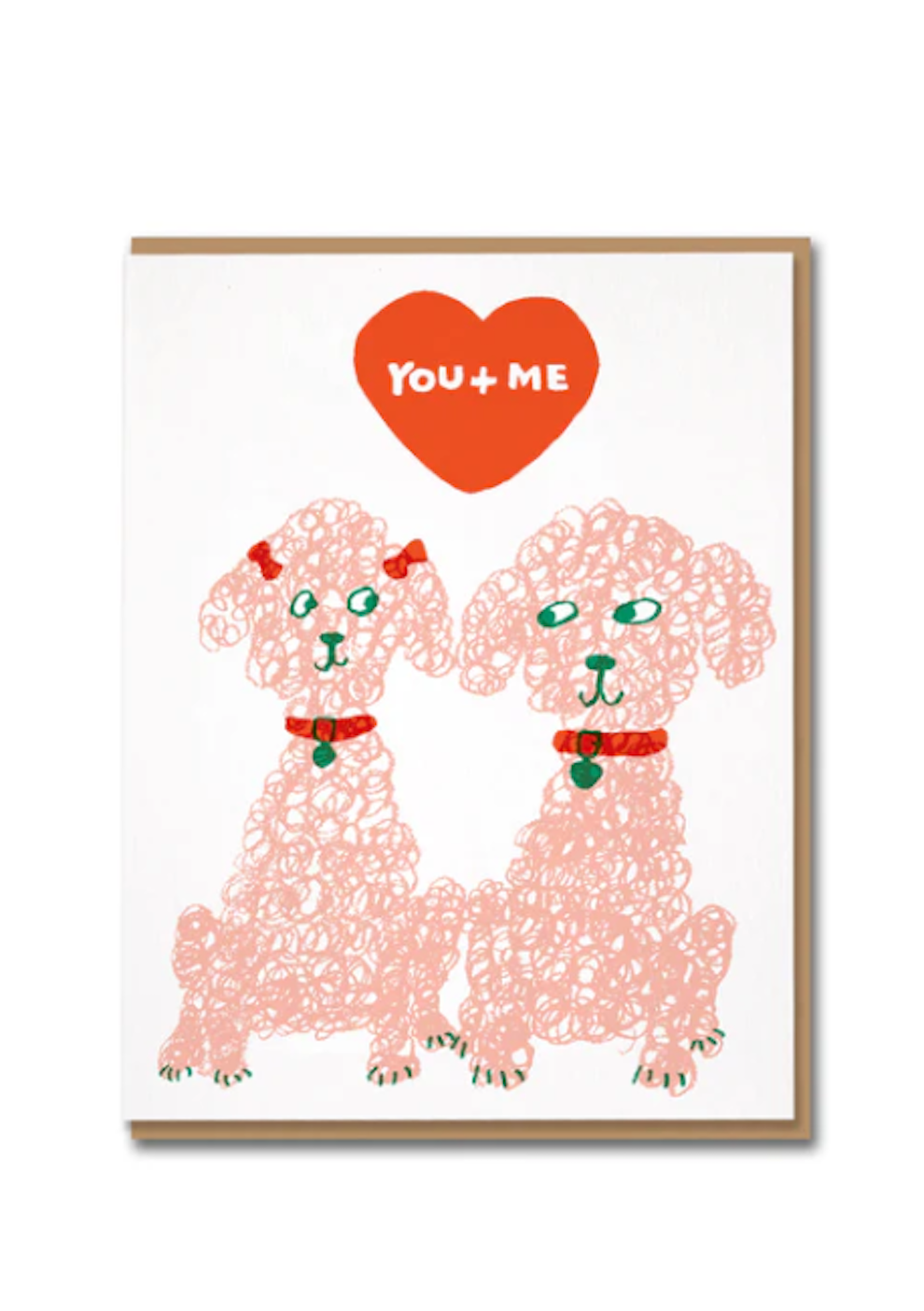 You & Me Poodle Card