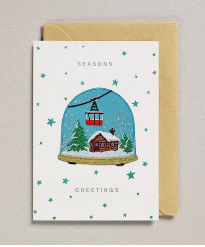 Snow Dome Patch Card