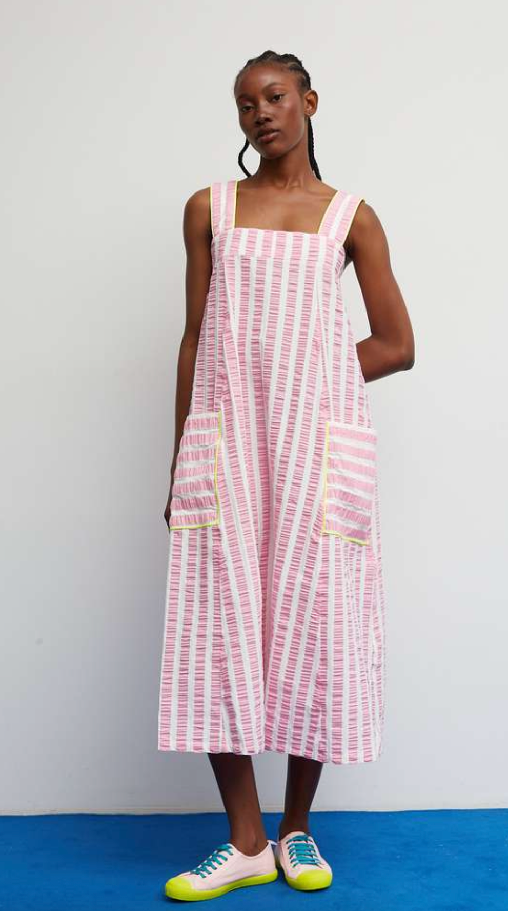 Pink Seersucker Dress