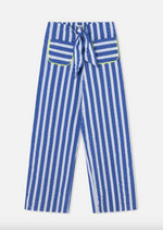 Load image into Gallery viewer, Bow Front Blue Stripe Trousers
