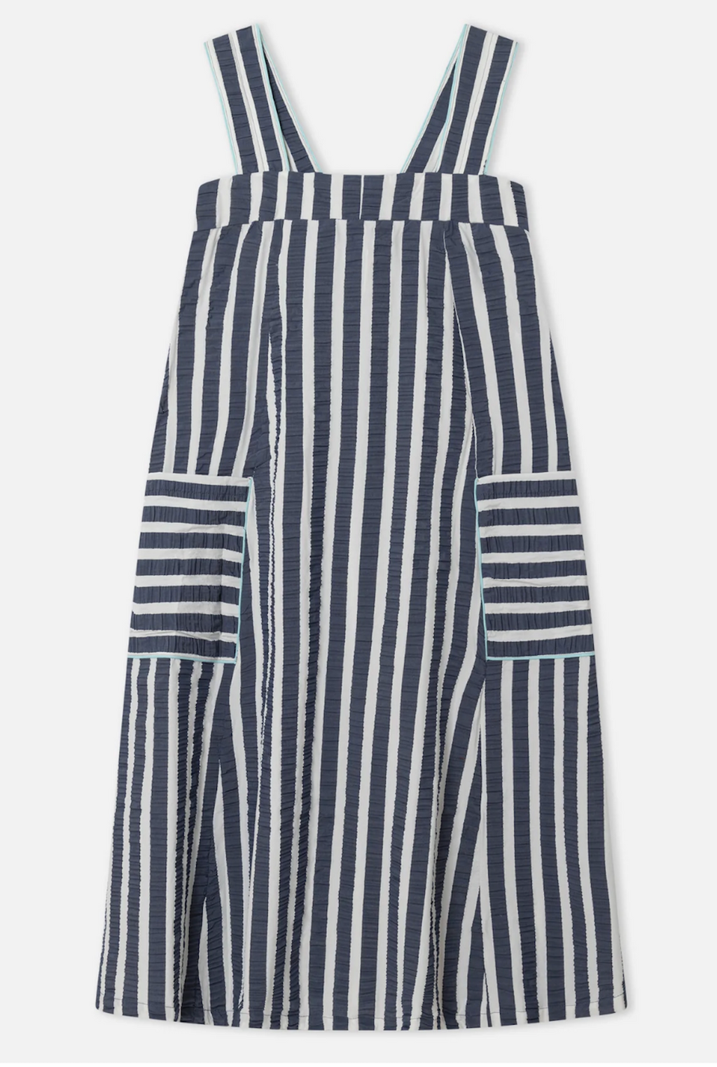 Blue Seersucker Dress